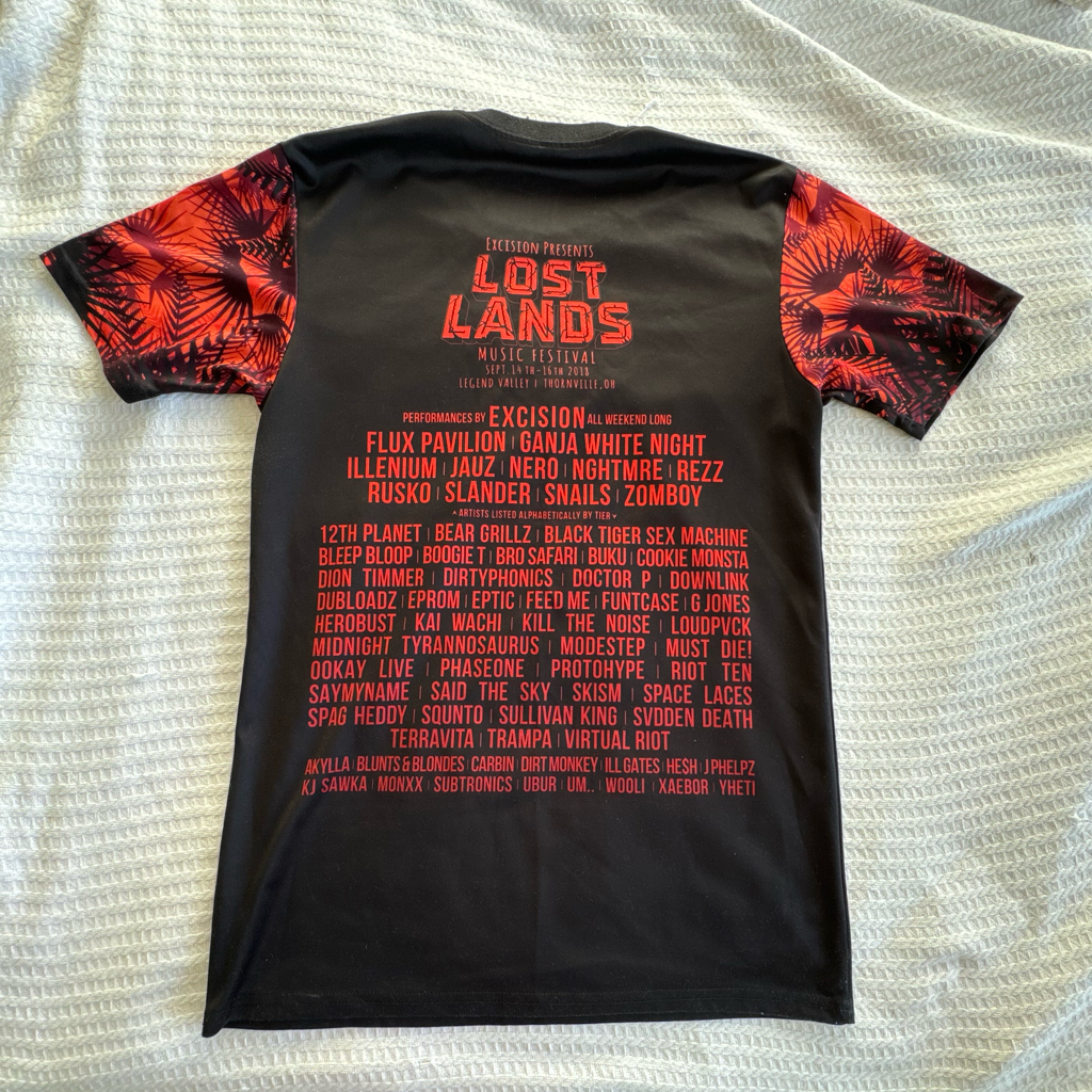 Lost Lands 2018 Red And Black Festival Short Sleeve Shirt